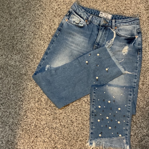 Free people jeans with pearls - Picture 5 of 7